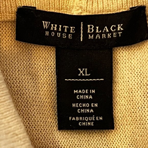 White House Black Market Sweater Women's XL X-Large Dolman Sleeves Colorblock - Picture 14 of 16